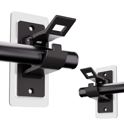 Adjustable Plastic Nail-Free Curtain Rod Clip (Pair)