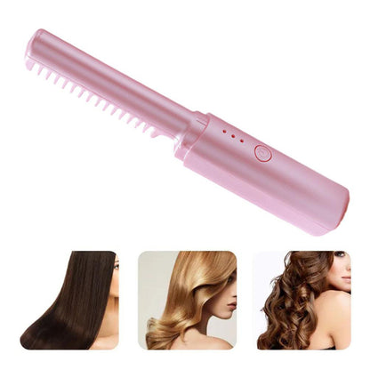 Mini Adjustable Hair Straightener Hot Comb