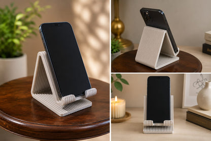 Premium 3D Printed Mobile Phone Stand – Universal Desk Holder for Smartphones