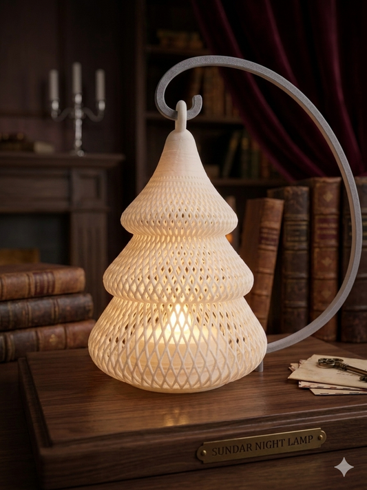Elegant Hanging Table Night Lamp | Modern 3D Printed LED